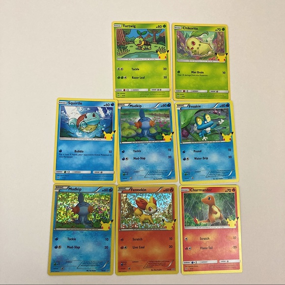 McDonald's Pokemon 25th Anniversary Set 8 Cards